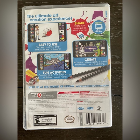 U Draw Studio intand artist Wii game - Picture 3 of 3